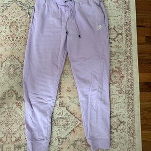 Nike Kids Lavender Drawstring Jogger Sweatpants